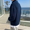 Halbzipp strickpullover - trendige lässige herren strickmode