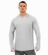 Leichtgewichtiger uv-schutz hoodie für männer - langarm upf 50+ für outdoor-aktivitäten
