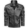 Robusti lederjacke – klassische passform mit mehrere täsche
