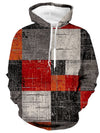 Männers hoodie im patchwork-design - stylische winterkleidung für jeden tag