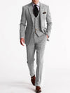 3-teiliges vintage tweed-anzug - elegante formelle bekleidung für männer