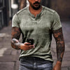 Männers kurzärmliges henley-t-shirt – vielseitig für aktive lebensstile