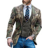 Männer blazer klassisches camouflage einreihig grün büro outfit - smart casual jacke für vielseitigen einsatz