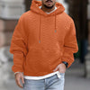 Männers hoodie mit struktur - lässiger langarm-pullover mit kängurutasche