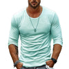 Männer langarm-shirt - klassisches rundhals oberteil für jeden tag - feines material, stylische passform für alle saisons