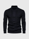 Gestrickter rollkragenpullover - eleganter herren stricktop