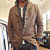 Männer strickjacke - vintage revers strickjacke für lässigen stil