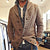 Männer strickjacke - vintage revers strickjacke für lässigen stil