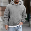 Männers hoodie mit struktur - lässiger langarm-pullover mit kängurutasche