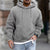 Männers hoodie mit struktur - lässiger langarm-pullover mit kängurutasche