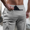 Männersport-jogginghosen mit reissverschluss-taschen - einstellbare passform