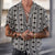 Männershirt mit kurzen ärmeln - moderner schwarz-weiss muster für den sommer