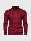 Gestrickter rollkragenpullover - eleganter herren stricktop