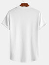 Männers muscle-fit ribbed t-shirt - leichtes freizeitoberteil für den alltag
