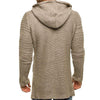 Männerstrickjacke mit kapuze für lässige anlässe - modischer langarm-strickmantel für herbst und winter