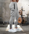 Männersport-jogginghosen mit reissverschluss-taschen - einstellbare passform