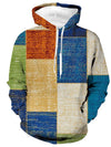 Männers hoodie im patchwork-design - stylische winterkleidung für jeden tag
