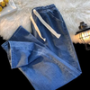 Männer chinos in lässigem denim-stil - leichte sommer alltagsmode