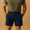 Männershorts aus leichtem baumwollmix - lockere passform für den sommer