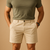 Männershorts aus leichtem baumwollmix - lockere passform für den sommer