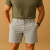 Männershorts aus leichtem baumwollmix - lockere passform für den sommer