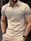 Reissverschluss polo-shirt - männer atmungsaktive freizeitsmode