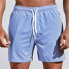 Männers boardshorts mit streifen – strapazierfähige strandmode im klassischen design