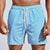 Männers boardshorts mit streifen – strapazierfähige strandmode im klassischen design