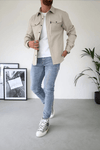Herren freizeithemd-jacke leicht und vielseitig – für lässige und semi-formelle anlässe