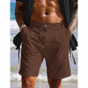 Männer leinen shorts – stilvolle freizeitstrandkleidung für outdoor-aktivitäten
