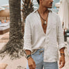 Männershirt aus leinen - lässiger strand-look