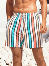 Männerschwimmshorts mit streifen – schnelltrocknende badehosen für den sommer