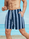 Männerschwimmshorts mit streifen – schnelltrocknende badehosen für den sommer