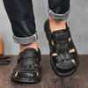 Männersandalen aus leder - offene zehen, lässiges sommerfootwear für den alltag