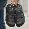 Männersandalen aus leder - offene zehen, lässiges sommerfootwear für den alltag