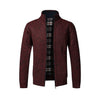 Männers zip-up cardigan – moderne strickmode für frischere tage