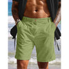 Männer leinen shorts – stilvolle freizeitstrandkleidung für outdoor-aktivitäten