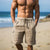 Herren cargo leinen shorts - leichte strandmode für einen lässigen sommerlook