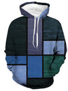 Männers hoodie im patchwork-design - stylische winterkleidung für jeden tag