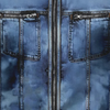 Männersweatshirt mit kapuze - blauer denim-look für lässige anlässe - stylische zip-up kapuzenjacke