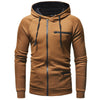Männliche zip-hoodie für den lässigen alltag - strapazierfähige & stylische schichtbekleidung