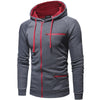 Männliche zip-hoodie für den lässigen alltag - strapazierfähige & stylische schichtbekleidung