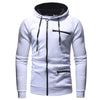 Männliche zip-hoodie für den lässigen alltag - strapazierfähige & stylische schichtbekleidung