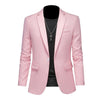 Männlicher taillierter blazer - strukturierte jacke mit schalkragen - einreihiger 2-knopf-stil