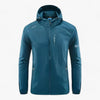 Männers leichter outdoor-jacke mit uv-schutz und schnelltrocknendem material - fürs wandern und outdoor-aktivitäten