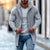 Männlicher ribbed strick-cardigan - vielseitiger mid-length für büro und freizeit
