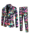 2-teiliger blazer und hosenanzug für männer – auffällige, multicolour abendmode für besondere anlässe