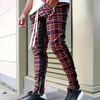 Herren slim fit karohosen - lässige sommerhose für den täglichen gebrauch