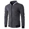 Lässige gequiltete zip-jacke – trendige herren-oberbekleidung