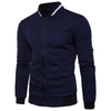 Lässige gequiltete zip-jacke – trendige herren-oberbekleidung